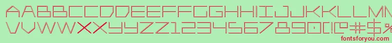 Player1up3D Font – Red Fonts on Green Background