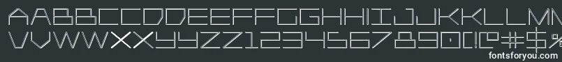 Шрифт Player1up3D – белые шрифты