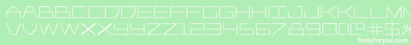 Player1up3D Font – White Fonts on Green Background