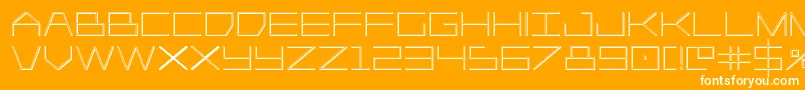 Player1up3D Font – White Fonts on Orange Background