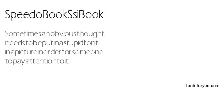 SpeedoBookSsiBook フォントのレビュー
