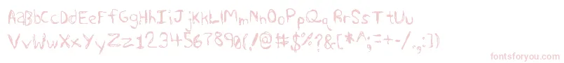 Sharkscribble Font – Pink Fonts on White Background