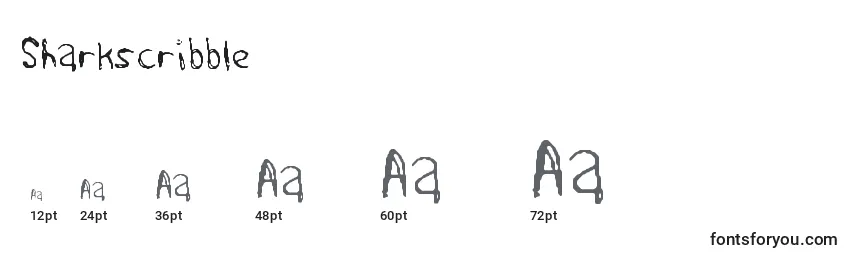 Sharkscribble Font Sizes