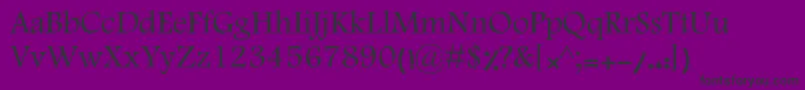 フォントMotkenKHoma – 紫の背景に黒い文字