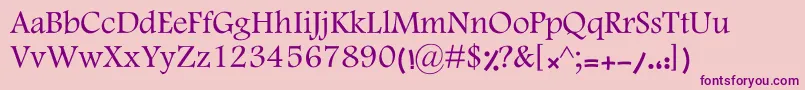 MotkenKHoma Font – Purple Fonts on Pink Background