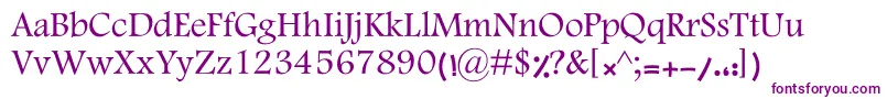 MotkenKHoma Font – Purple Fonts on White Background