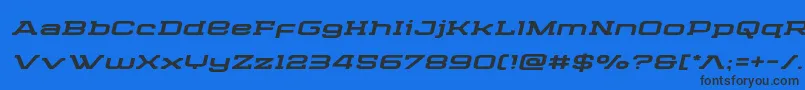 Cydoniacenturyexpandital Font – Black Fonts on Blue Background