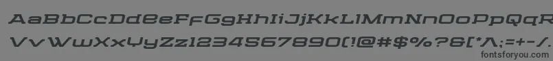 Шрифт Cydoniacenturyexpandital – чёрные шрифты на сером фоне