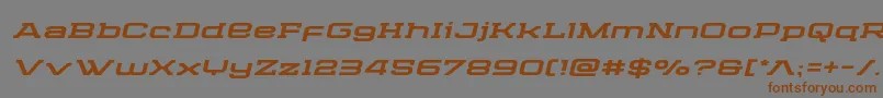 Cydoniacenturyexpandital Font – Brown Fonts on Gray Background