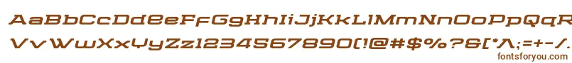 Cydoniacenturyexpandital-fontti – ruskeat fontit valkoisella taustalla