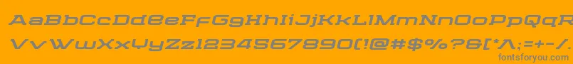 Cydoniacenturyexpandital Font – Gray Fonts on Orange Background