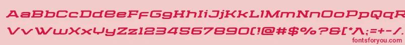 Cydoniacenturyexpandital Font – Red Fonts on Pink Background