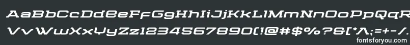 Cydoniacenturyexpandital Font – White Fonts on Black Background