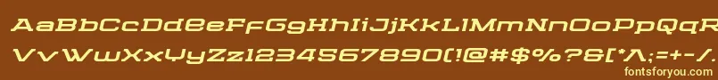 Cydoniacenturyexpandital Font – Yellow Fonts on Brown Background