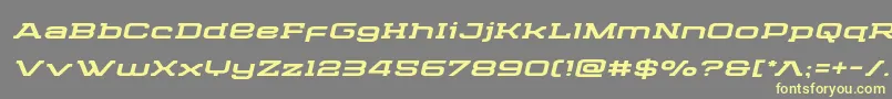 Cydoniacenturyexpandital Font – Yellow Fonts on Gray Background