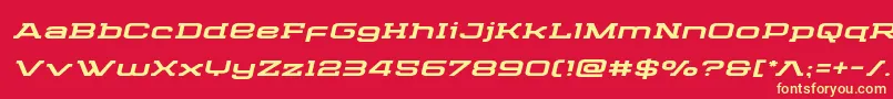 Cydoniacenturyexpandital Font – Yellow Fonts on Red Background
