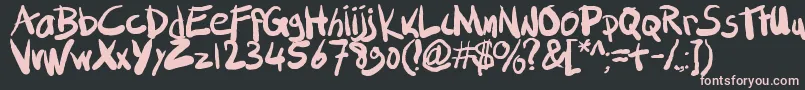 Smlfatmarker Font – Pink Fonts on Black Background