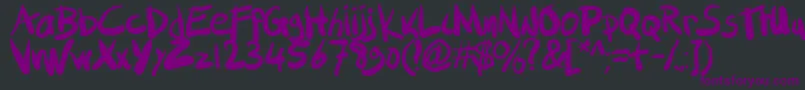 Smlfatmarker Font – Purple Fonts on Black Background