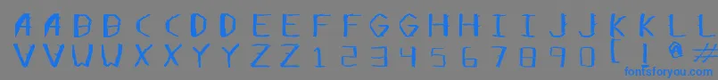 fuente Opensticks – Fuentes Azules Sobre Fondo Gris