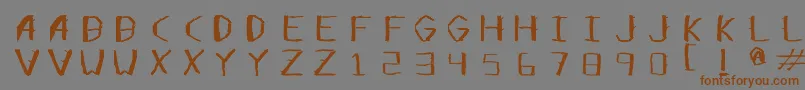 fuente Opensticks – Fuentes Marrones Sobre Fondo Gris