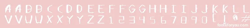 Opensticks Font – White Fonts on Pink Background