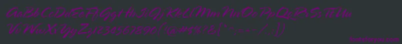 fuente SpringlpstdLight – Fuentes Moradas Sobre Fondo Negro
