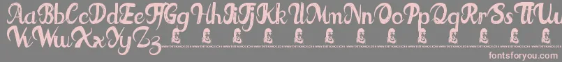 FatTats Font – Pink Fonts on Gray Background