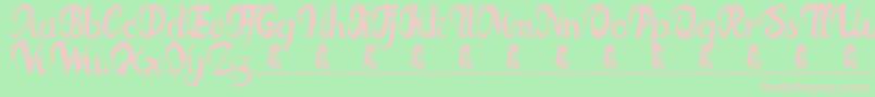 FatTats Font – Pink Fonts on Green Background