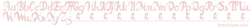 FatTats Font – Pink Fonts on White Background