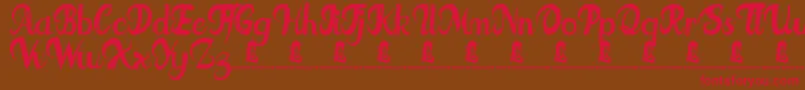 FatTats Font – Red Fonts on Brown Background