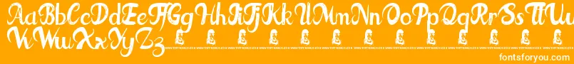 FatTats Font – White Fonts on Orange Background