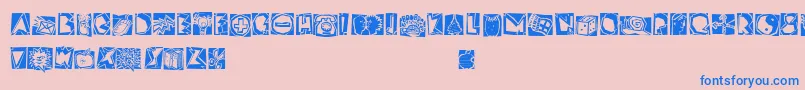 fuente LinotypescrapBonus – Fuentes Azules Sobre Fondo Rosa