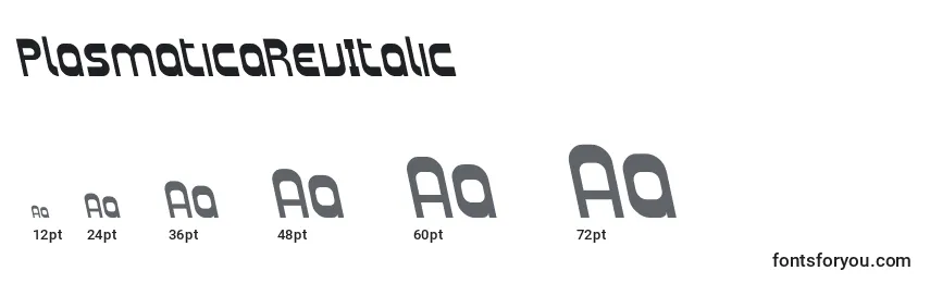 PlasmaticaRevItalic Font Sizes