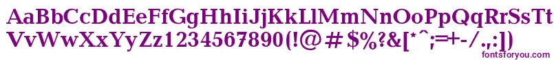 Weitere Informationen zur Balticab-Schriftart Balticab-Schriftart – Violette Schriften auf weißem Hintergrund
