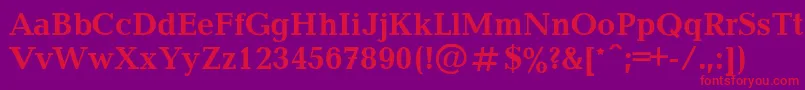 Balticab Font – Red Fonts on Purple Background