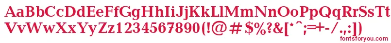 Balticab Font – Red Fonts on White Background