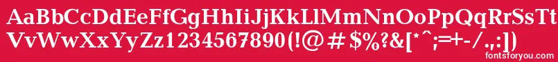 Balticab Font – White Fonts on Red Background