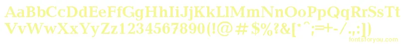 Balticab Font – Yellow Fonts on White Background