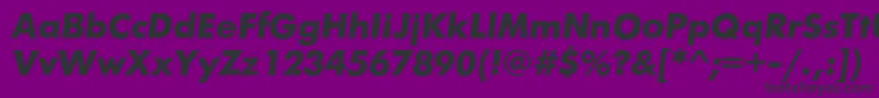 FuturiscBolditalic Font – Black Fonts on Purple Background