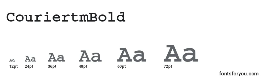 CouriertmBold Font Sizes
