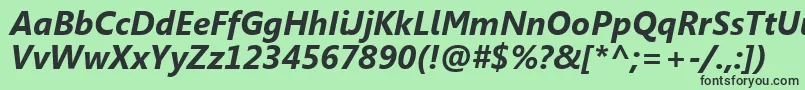 SegoeUiРџРѕР»СѓР¶РёСЂРЅС‹Р№РљСѓСЂСЃРёРІ Font – Black Fonts on Green Background