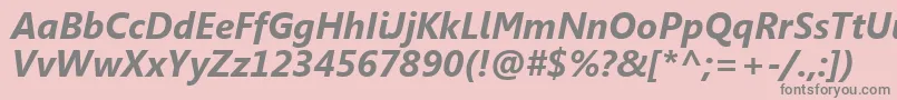 SegoeUiРџРѕР»СѓР¶РёСЂРЅС‹Р№РљСѓСЂСЃРёРІ Font – Gray Fonts on Pink Background