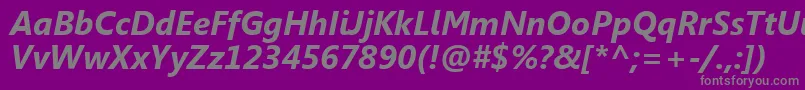 SegoeUiРџРѕР»СѓР¶РёСЂРЅС‹Р№РљСѓСЂСЃРёРІ Font – Gray Fonts on Purple Background