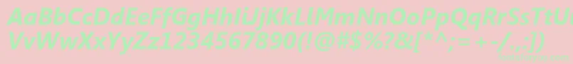 SegoeUiРџРѕР»СѓР¶РёСЂРЅС‹Р№РљСѓСЂСЃРёРІ Font – Green Fonts on Pink Background