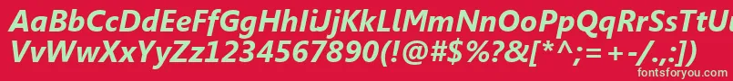 フォントSegoeUiРџРѕР»СѓР¶РёСЂРЅС‹Р№РљСѓСЂСЃРёРІ – 赤い背景に緑の文字