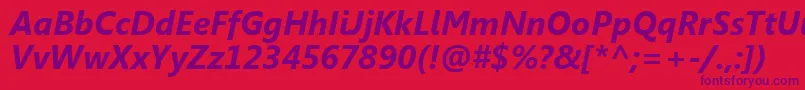 フォントSegoeUiРџРѕР»СѓР¶РёСЂРЅС‹Р№РљСѓСЂСЃРёРІ – 赤い背景に紫のフォント