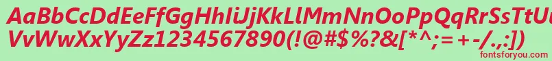 SegoeUiРџРѕР»СѓР¶РёСЂРЅС‹Р№РљСѓСЂСЃРёРІ Font – Red Fonts on Green Background