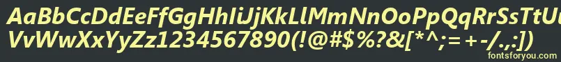 SegoeUiРџРѕР»СѓР¶РёСЂРЅС‹Р№РљСѓСЂСЃРёРІ Font – Yellow Fonts on Black Background