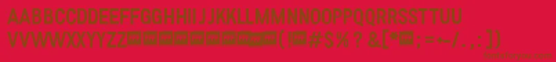 En savoir plus sur la police FffRegularTrial Police FffRegularTrial – polices brunes sur fond rouge