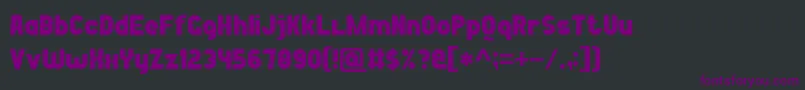 フォントBoldGameFont7 – 黒い背景に紫のフォント